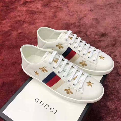 gucci bee ace sneakers womens|Gucci ace embroidered sneakers.